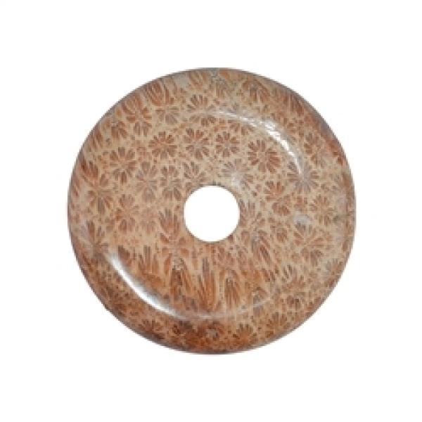 Donut Versteinerte Koralle – Gemeinschaft & Verständigung (45 mm)